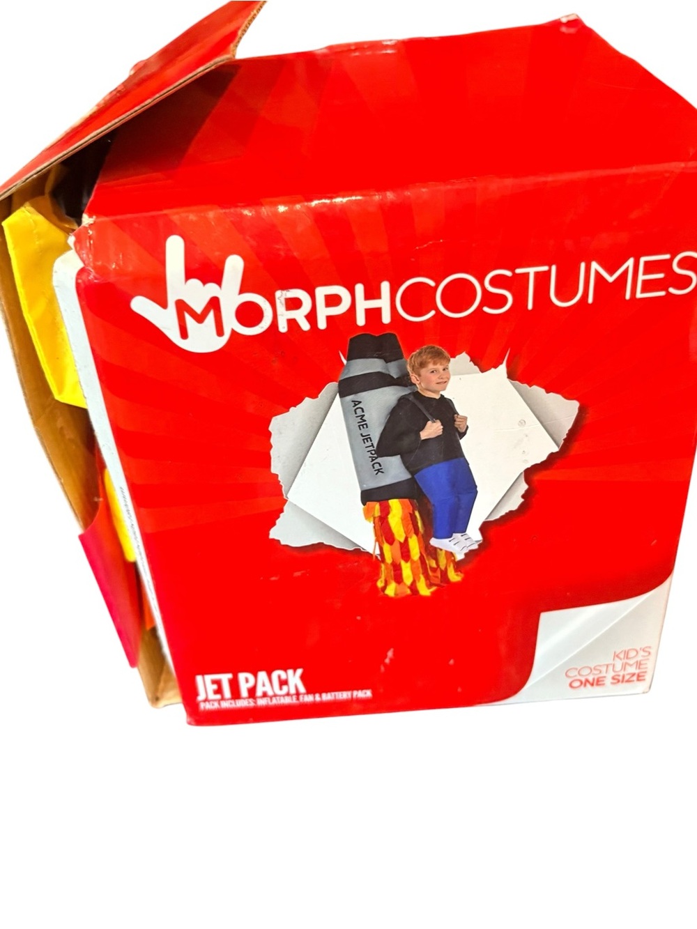 Morph Costumes Kids Jet Pack Costume - Red size one